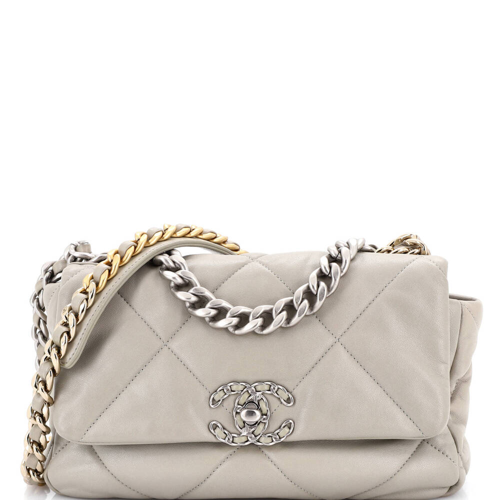 Chanel Medium 19 Flap Bag Quilted Leather